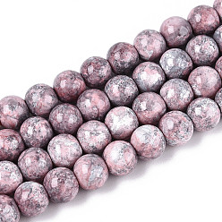 Розово-Коричневый Выпечка краска бисер пряди, круглые, розово-коричневый, 8~8.5 мм, отверстие : 1~1.2 мм, около 105~106 шт / нитка, 30.71~31.10 дюйм (78~79 см)