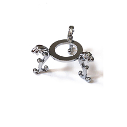 Платина Подставка для дисплея с хрустальным шаром из сплава, подставка для держателя хрустальных сфер, платина, 7 см