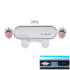 Клубника Автомобильный держатель для телефона из АБС-пластика, зажим для вентиляционного отверстия для кошек, автомобильные аксессуары, клубника, 46x116x100 мм