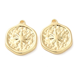 Золотой Акриловые подвески, шестиугольник, золотые, 20x16.5x2 мм, отверстие : 1.4 мм