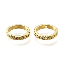 Настоящее золото 18K Латунной шариковой кадра, без кадмия и без свинца, долговечный, стойки покрытие, плоско-круглые, реальный 18 k позолоченный, 10.5x2 мм, отверстие : 1 мм