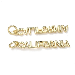 Настоящее золото 18K Латунные подвески, словесные чары, долговечный, стойки покрытие, без свинца и без кадмия, с целью перехода в кольце, реальный 18 k позолоченный, 4x28x1.5 мм, отверстие : 3 мм