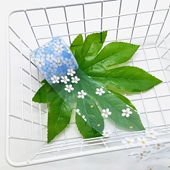 Небесно-голубой Сверкающая нейлоновая тюль в рулонах, сетчатая катушка с золотым блеском, для свадьбы и украшения, цветочным узором, голубой, 2-3/8 дюйм (60 мм), о 25 ярдов / крен