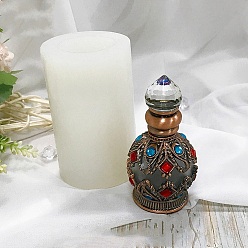 White DIY Perfume Bottle Storage Food Grade Silicone Molds, Resin Casting Molds, for UV Resin, Epoxy Resin Jewelry Making, White, 52x85mm, Inner Diameter: 80x42mm