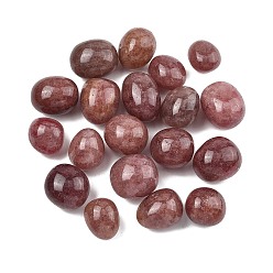 Клубничный Кварц Натуральный кварцевый кварц, обваленные камни, нет отверстий / незавершенного, самородки, 20~56x18~30.5x8~28 мм