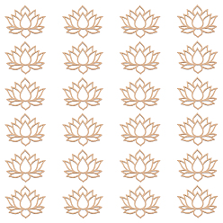Lotus Pattern Днища деревянных корзин, основание корзины крючком, для вязальных принадлежностей, узор лотоса, 8.5x10x0.3 см