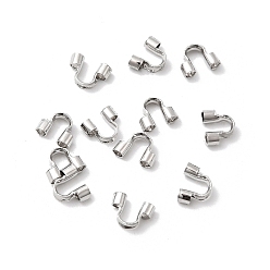 Платина Латунная проволока опекунов и защитников, без никеля , платина, 5x6.5x2 мм, отверстие : 1.5 мм