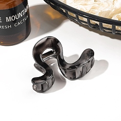 Черный Заколки для волос с когтями из смолы, аксессуары для волос для женщин и девочек, чёрные, 80 мм