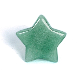 Green Aventurine Natural Green Aventurine with Brass Drawer Knobs, Star Drawer Pulls Handle, for Home, Cabinet, Cupboard and Dresser, 30mm, 25mm