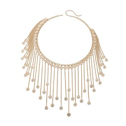 Golden Iron Coin Tassel Skirt Body Chains for Sexy Bikini, Golden, 770mm