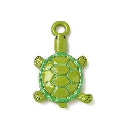 Turtle Подвески сплава эмали, животные, черепаха, 18.5x11.5x2.5 мм, отверстие : 1.6 мм