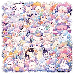 (52) Непрозрачная лаванда 50шт. ПВХ наклейки с рисунком из бумаги, виниловые водонепроницаемые наклейки, для бутылок с водой ноутбук телефон украшение для скейтборда, разноцветные, 50~80 мм