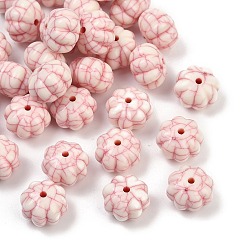 Красный Акриловые бусины имитация бирюзы, тыква, красные, 11.5x8.5 мм, отверстие : 1.6 мм, Около 694 шт / 500 г