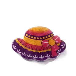 Hat Красочные креативные заколки-коготки из ПВХ, шляпа, 68x38x42 мм