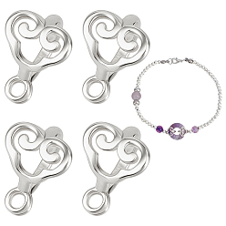 Платина 925 залог стерлингового серебра, с полировкой из замши, облако, родий, платина, 11x8x8 мм, отверстие : 1.6 мм