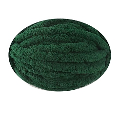 Зеленый Супермягкая пряжа из полиэстера шенилл jumbo, для проектов украшения дома подушки-одеяла, зелёные, 20 мм, около 29.53 ярдов (27 м) / моток