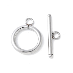 Нержавеющая Сталь Цвет 304 из нержавеющей стали застежками тумблеры, цвет нержавеющей стали, 17.5x14x2 мм, отверстия: 2.3 мм; бар: 21x5.5x2 мм