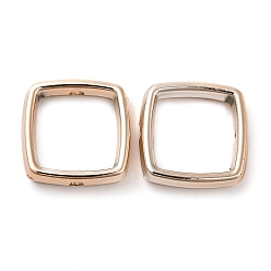 Розовое Золото Ccb пластиковые бусины в оправе, розовое золото , 14x14x4 мм, отверстие : 1.8 мм