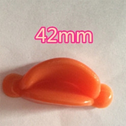 Оранжевый Пластиковый рот куклы, для поделок, вязаные игрушки и чучела животных, утиный рот, оранжевые, 4.2 см