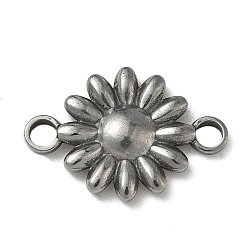 Нержавеющая Сталь Цвет 304 подвески из нержавеющей стали, цветок ссылки, не тускнеет, цвет нержавеющей стали, 21.5x15x3 мм, отверстие : 3 мм