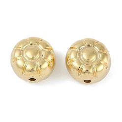 Золотой CCB пластиковые шарики, цветок, золотые, 10x7.5 мм, отверстие : 1.6 мм