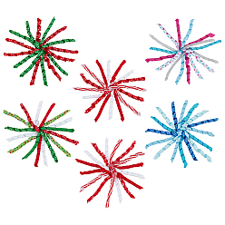 (52) Непрозрачная лаванда 6 шт. 6 Цветы, самоклеящиеся тканевые украшения в виде цветов, для украшения упаковки подарочных коробок, разноцветные, 162x180x10 мм, 1 шт / цвет