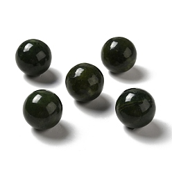 Chinese Jade Натуральные китайские южные нефритовые бусы, нет отверстий / незавершенного, круглые, 25~25.5 мм
