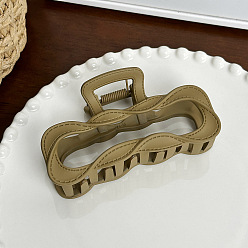 Цвет Оливы Заколки для волос из пластика, аксессуары для волос для женщин и девочек, оливковый, 97x55x39 мм