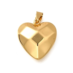 Золотой 304 подвески из нержавеющей стали, шарма сердца, золотые, 23.5x22x10.5 мм, отверстие : 4x8 мм