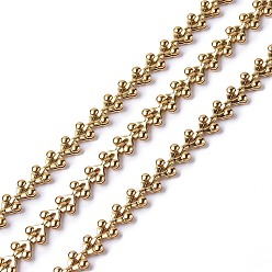 Золотой Ионное покрытие (ip) 304 цепи из нержавеющей стали, несварные, с катушкой, золотые, 6x5x2 мм, около 16.40 футов (5 м) / рулон
