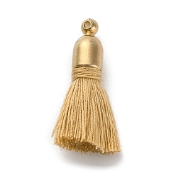 Цвет Древесины Хлопковые подвески, с обнаружением пластика ccb, тассл, деревесиные, 24.5~30x6 мм, отверстие : 1.4 мм