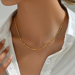 Золотой Изящные латунные текстурированные цепочки-цепочки для женщин, идеально подходит для повседневной носки и работы, золотые, 17.72 дюйм (45 см)