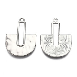 Платина Стойки подвески обшивки сплава, без кадмия и без свинца, в форме, платина, 40.5x29x2 мм, отверстие : 2 мм