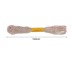 Розово-Коричневый Нитки хлопчатобумажные швейные, розово-коричневый, 3 мм, около 8.57 ярдов (7.84 м) / моток