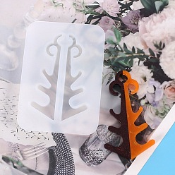 Белый Силиконовые формы для открывания дверей без прикосновения со стрелой, формы для литья смолы, для изготовления изделий из уф-смолы и эпоксидной смолы, белые, 95x68x7 мм, внутренний диаметр: 75x20 мм