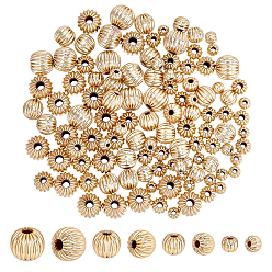 Real 14K Gold Filled 120 шт 4 стили латунные бусины, тыква, real 14 k золото заполнено, 3~6 мм, отверстие : 1~1.6 мм, 30 шт / стиль