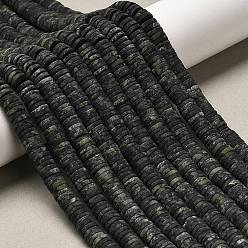 Яшма Камбаба Натуральные пряди камбабы из яшмы, матовые, дисковые бусы, Heishi бусы, 6.5x1.5 мм, отверстие : 0.8 мм, около 248~253 шт / нитка, 15~15.31 дюйм (38.1~38.9 см)