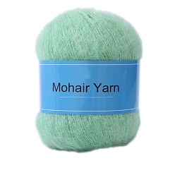 Средний Весенно-Зеленый Пряжа для вязания, пряжа мохер, для пледов подушки поделки из пряжи крючком, средний весенний зеленый, 1 мм, около 50г/моток