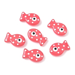 Светло-Коралловый Бусины из стеклянной эмали, окрашенные методом запекания, рыба, свет коралловый, 19.5x12.5x6~6.5 мм, отверстие : 1.2~1.4 мм