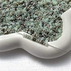 Темный Морско-зеленый Стеклянные бусины, овальные, аксессуары для браслетов своими руками, темно-зеленый, 4x3x2 мм, отверстие : 0.8 мм