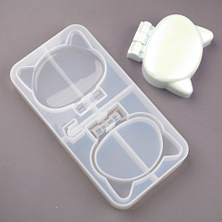 Cat Shape DIY Mirror Holder Silicone Molds, Resin Casting Molds, Cat Shape, 138x71x15mm