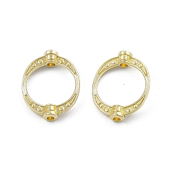 Light Gold Каркасы из сплава с покрытием для стойки, овальные, золотой свет, 19.5x14.5x3.5 мм, отверстие : 1.8 мм