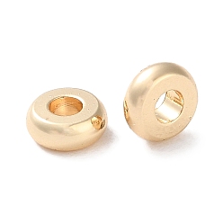 Light Gold Рейка из латунной проставки, долговечный, без свинца и без кадмия, диск, золотой свет, 5x2 мм, отверстие : 2 мм
