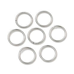 Нержавеющая Сталь Цвет Устойчивы к потускнению 304 открытые соединительные кольца из нержавеющей стали, распиловка, бесшовный круглый, цвет нержавеющей стали, 18 датчик, 10x1 мм, внутренний диаметр: 8 мм, около 1500 шт / упаковка