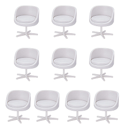 Белый Стул из АБС-пластика, аксессуары для кукольного домика с микроландшафтом, притворяясь опорными украшениями, белые, 23x30 мм