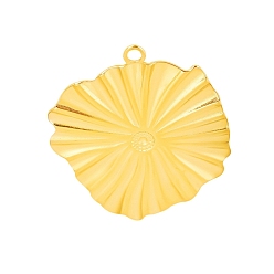 Золотой 304 подвески из нержавеющей стали, неправильная плоская круглая подвеска, золотые, 33x29 мм