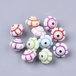 Mixed Color Craft Style Acrylic Beads, Lantern, Mixed Color, 10x8.5mm, Hole: 1.5mm, about 1515pcs/500g