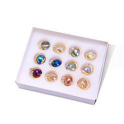 Разноцветный Украшение подвески из стеклянного шара, Рождественская елка с веревкой, подвесное украшение, красочный, 22 мм