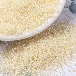 (RR2217) Внутри Окрашенная Слоновая Кость Миюки круглые бусины рокайль, японский бисер, (rr 2217) внутри окрашенной слоновой кости, 15/0, 1.5 мм, Отверстие : 0.7 мм , около 27777 шт / 50 г