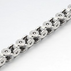 Stainless Steel Color 304 Stainless Steel Chains, Unwelded, Stainless Steel Color, 5mm